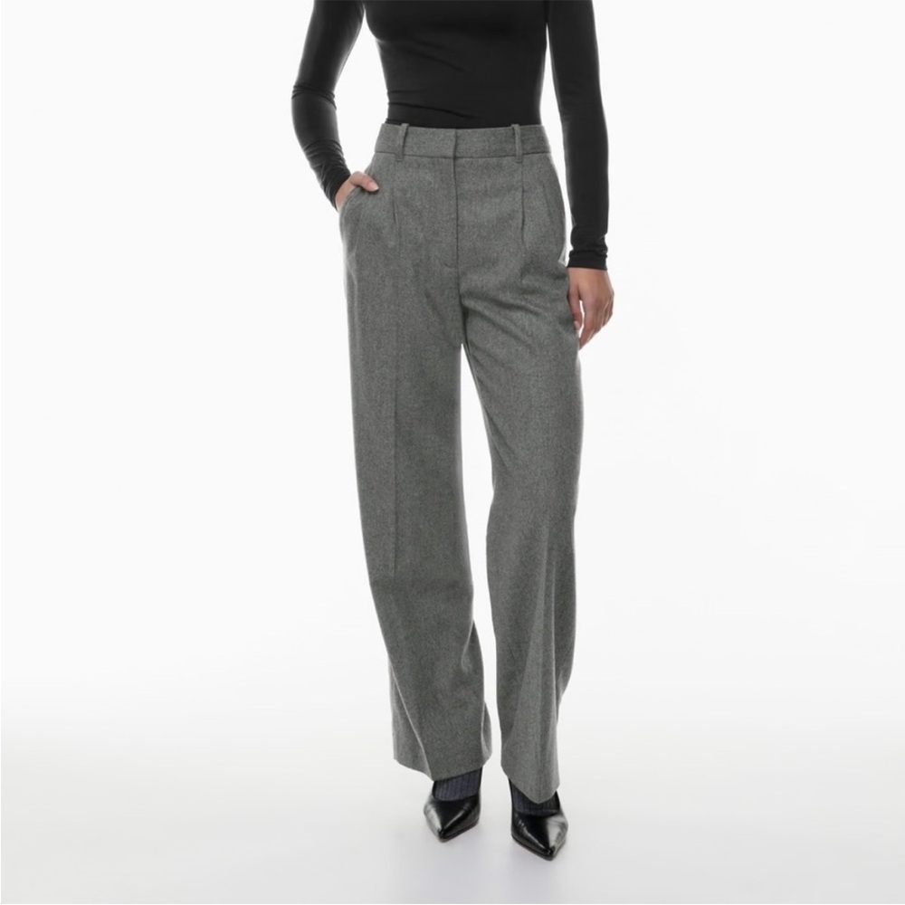 Wilfred Gray Wide-Leg Trousers